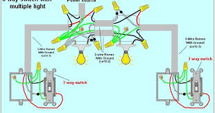 The ground wire is pigtailed with a wire connector at the switch boxes and the ceiling box. 33 3 Way Light Diagram Free Wiring Diagram Source