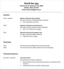 accounting resume templates in ms word
