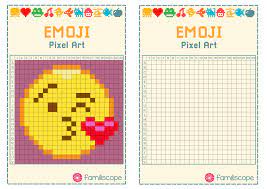 Imprimez gratuitement cette grille de pixel art vierge qui vous permettra de réaliser de beaux dessins. Pixel Art Emoji Bisou