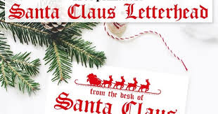 Those who receive a letter with a letterhead at the top. Free Santa Letterhead Printable I Should Be Mopping The Floor