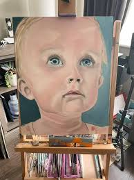 I just finished these sweet portraits of Gunther and his sister Sammy b  they are oil