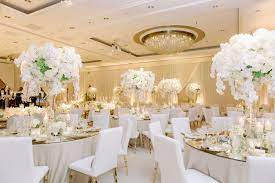 Perfect for peacock themed or ocean themed weddings. 21 White And Gold Wedding Ceremony Reception Ideas Inside Weddings