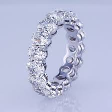 4 Carat Classic Diamond Oval Eternity Band I D Jewelry