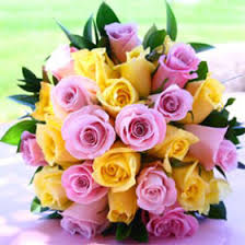 This pink, purple,yellow and blue design. Premium Bridal Rose Bouquets Yellow And Light Pink Roses Globalrose