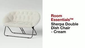 sherpa double dish chair cream room essentials cream room chair room essentials