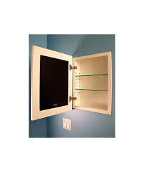 Mark the cabinet center on the tape. Concealed Medicine Cabinets Make Your Own