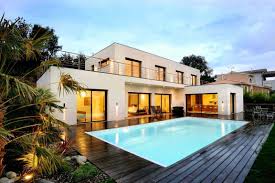 18 Dazzling Modern Swimming Pool Designs The Ultimate Backyard Refreshment Modern Outdoor Patio Outdoor Patio Designs Modern Pools
