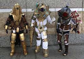 Bioshock 2 Big Daddy Costume Subject Delta The Lancer And Big Sister From The Video Game Bioshock 2 Bioshock Cosplay Bioshock Bioshock 2