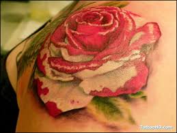 Shoulder Placement White Rose Tattoos Black And White Rose Tattoo Painting The Roses Red