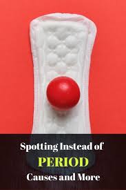 However, spotting produces much less blood and doesn't typically require the use of these products. Spotting Instead Of Period Causes And More Period Period Hacks Spots