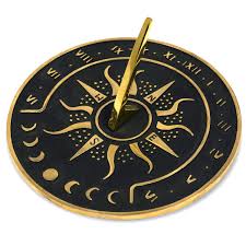 A day without sunshine is like, you know, night. Sunward 8 5 Diameter Garden Sundial With Polished Brass Highlights Home Kitchen Home Decor Fcteutonia05 De
