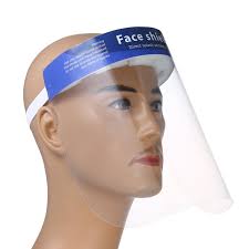 وجه واقي (face shield) من خامة pet لحماية الوجه من الرزاز. Face Shield Mask Dubai Safety Face Shield Face Mask Supplier