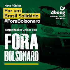 Ataca os direitos humanos, censura professores, distribui armas a rodo, incinera florestas, queima dinheiro público para subjugar. Por Um Brasil Solidario Fora Bolsonaro Abong
