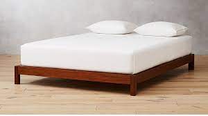 Simple Acacia Wood Bed Base Cb2 Wood Bed Frame Wood Beds Bed Frame And Headboard