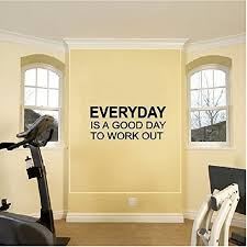 Check out our workout room decor selection for the very best in unique or custom, handmade pieces from our wall décor shops. Home Wall Decal Everyday Is A Good Day To Workout Fitness Workout Gym Motivational Vinyl Sticker Wall Letters Room Decor Wall Stickers Aliexpress