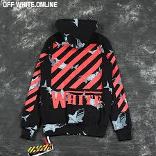 Off White 17fw Shark Print Oblique Hoodie Sweatshirt Guess Supremeuk Supremenewyork Antisocialsocialclub Supreme4sale Palaceforsale Thecreatorclass Pa