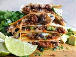 Cheesy Beef Quesadillas Prove The Only Thing A Quesadilla Is Missing Is More Cheese Recipe Beef Quesadillas Mexican Food Recipes Traditional Mexican Food