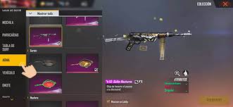 En (equipado) 0/8 te aparecerán la cantidad de espacios ocupados o para ocupar, para equipar un emote de free fire selecciona el espacio vació, ahora en mostrar todo te aparecerán los emotes que puedes. Como Usar Armas En El Lobby Free Fire Liga De Cracks