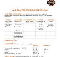 Aplicações do Alcool Polivinílico Celvol 540 | PDF