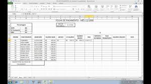 No entanto, o indicado é que a folha de pagamento não exceda o limite de. Excel Avancado Folha De Pagamento Avi Youtube