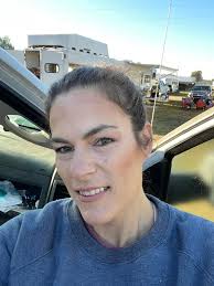 Easy makeup application in the truck mirror