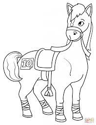 Free Printable Coloring Pages With Racehorse Coloring Pages Caballo Para Colorear Carreras Colores