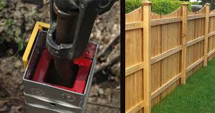 Post spikes make fence building easy. How To Easily Install A Fence Post Near Or Next To Your House With A Post Hole Digger Tool Ozco Building Products