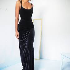 Masha Jlynn On Instagram Sold Vintage 90s Long Black Velvet Slip Dress For A Size S Stretchy Close Fi 90s Prom Dresses Velvet Slip Dress Long Slip Dress