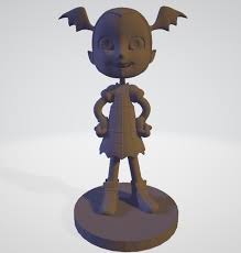Learn to color vampirina step by step by hand from the disney jr. 3d Printed Vampirina By Claudio Carrizo Pinshape