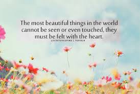 The Best And Most Beautiful Things In The World Cannot Be Seen Or Even Touched Meaning The Most Beautiful Things In The World Cannot Be Seen Or Even Touched They Must Be Felt Wi Wonderful Life Quotes Inspirational Words Of Wisdom Most Beautiful