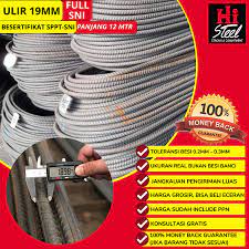 Jual Besi Beton Ulir Full SNI 19mm (Bersertifikat) | Shopee Indonesia
