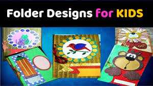 Easy and simple decorative idea for project file b.ed, project file decoration images, project file decoration designs, project file. Easy Kids File Covers Decoration L Decorative File For Kids L File Folder Diy L Project File Cover Youtube
