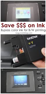 Have a brother printer that won't print and screen looks like this. How To Bypass Color Ink To Print Grayscale Rae Gun Ramblings