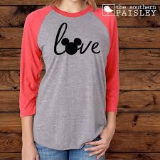 Disney Love Youth Shirt Next Level Raglan T Shirt Baseball Tee 3 4 Sleeves Disney Vacation