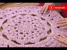 Nilufer Atilgan Ozkan Dan Cicek Paspas Yapimi Ezgi Sertel Le Kadinlar Bilir De Youtube Paspas Orgu Tig Desenleri