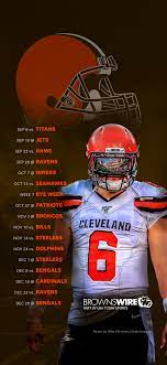 The great collection of cleveland browns wallpaper for desktop, laptop and mobiles. 2019 Cleveland Browns Schedule Downloadable Wallpaper