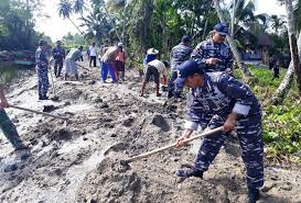 Lanal Sibolga Melaksanakan Karya Bhakti Di Desa Pasar Sorkam Kabupaten Tapanuli Tengah Berita Potret