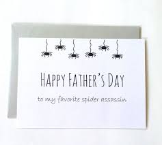 Birthday Cards For Dad From Daughter Father 39 S Day Card Funny Card From Daughter To Dad Thanks Dad Spiders Card Dad Birthday Card Diy Father S Day Cards Dad Cards