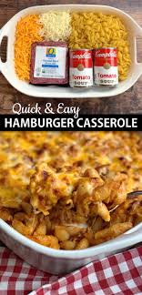 This hamburger soup recipe is hearty & comforting for chilly days! Easy Hamburger Casserole Recipe 4 Ingredients Instrupix