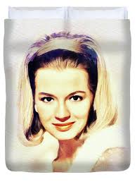 Angie Dickinson, Vintage Actress #5 Beach Towel by Esoterica Art Agency