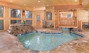 Rent a smoky mountain cabin with a private indoor swimming pool in gatlinburg or pigeon forge. Pigeon Forge Cabins Copper River Beautiful Cabins Gatlinburg Cabins Indoor Pool