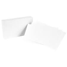 Forget about complicated software and pricey designers. Oxford Blank Index Cards 3 X 5 Inch White Pack Of 100 Mardel 3171451