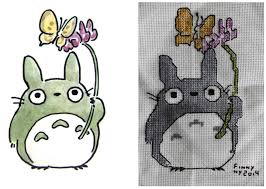 Cross stitch designs & patterns by catconfetti on etsy. Totoro Cross Stitch By Zinnestheyl On Deviantart