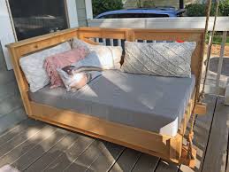 Besides finding good quality brands, you'll also get plenty of discounts. Sunbrella Canvas Granite Custom Porch Swing Cushion Shabby Chic Style Porch Tampa By Patio Lane Houzz
