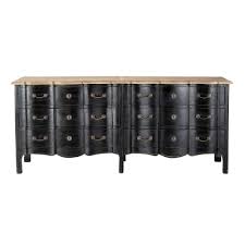Der vorläufer der heutigen kommode ist der sogenannte kabinettschrank, der bereits über schubladen verfügte. Kommode Mit 6 Schubladen Aus Akazie Und Mangoholz Schwarz Versailles Maisons Du Monde