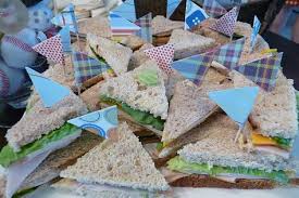 Mini sandwiches for baby shower. New Baby Shower Ideas For Boys Food Appetizers Tea Sandwiches Ideas