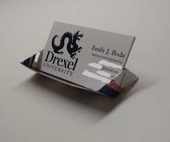 3 pack business card holders, stainless steel card case, professional name card holder for men and women, silver, 3.8 x 2.3 x 0.25 inches. Business Card Display Stand Made Of Office Supplies 5 Steps Instructables