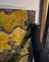 Finally have the complete print covered in acrylic. From black to gloss to  matte. Time to build the frame and continue layering…