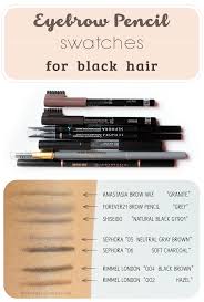 Be Linspired Eyebrow Pencils For Black Hair Photos Swatches Hair Color For Black Hair Black Hair Photos Black Hair