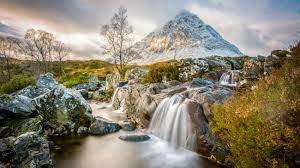 1920pixels x 1080pixels size : Etive Mor Waterfall Buachaille Etive Sea Known Mountain In Highlands Of Scotland At The End Of Glen Etive 4k Ultra Hd Wallpaper For Desktop 5200x2925 Wallpapers13 Com